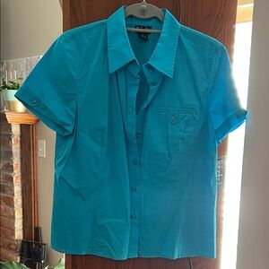 Men's Turquoise Button Down Shirt